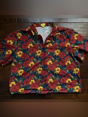 Wild Peonies Camp Shirt From Poplin & Co